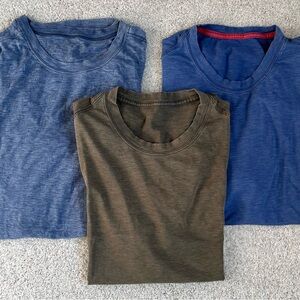 Lululemon Men's Blue and Brown Short Sleeve Tees